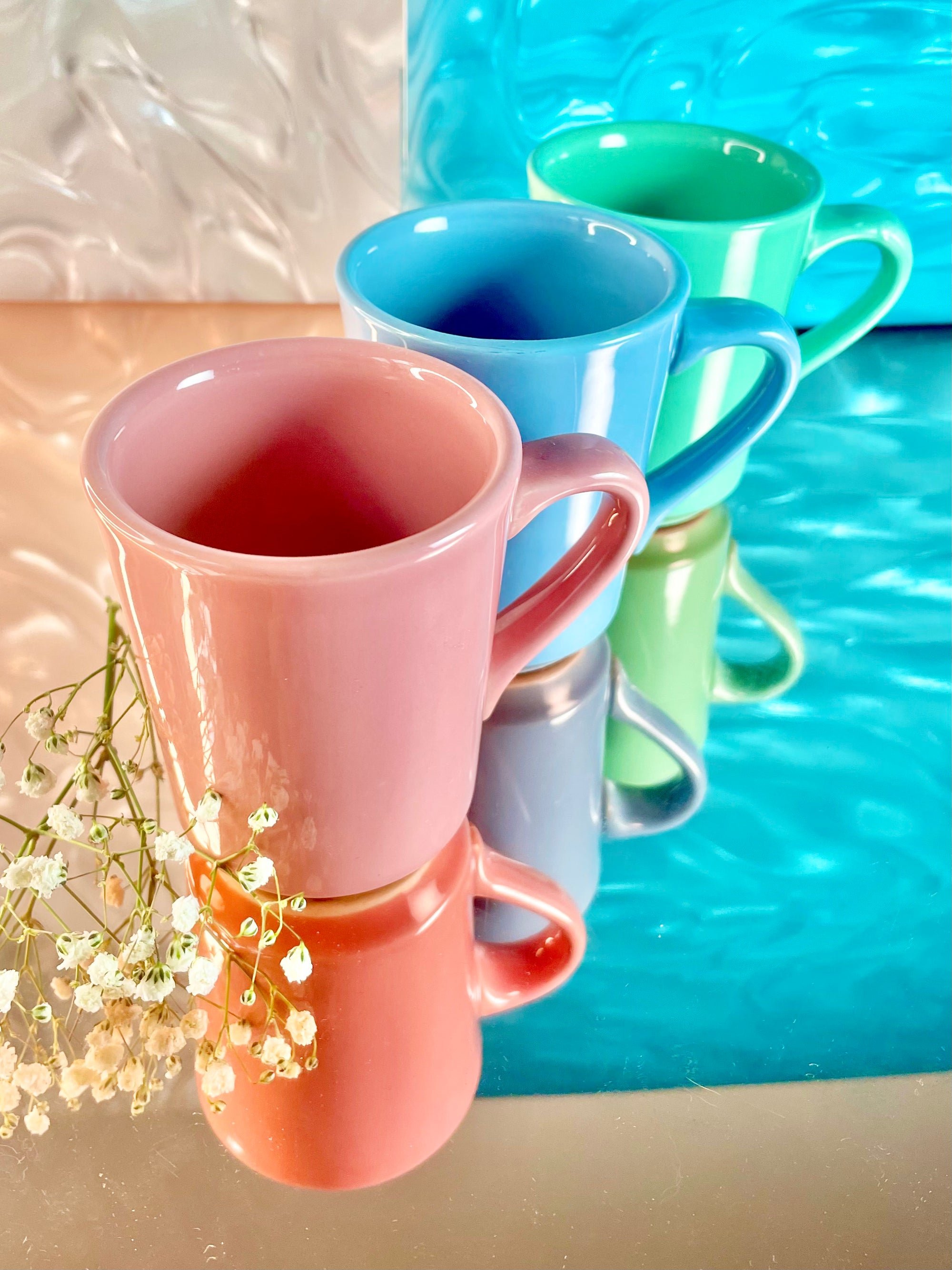 Ceramic Pastel Mug Set