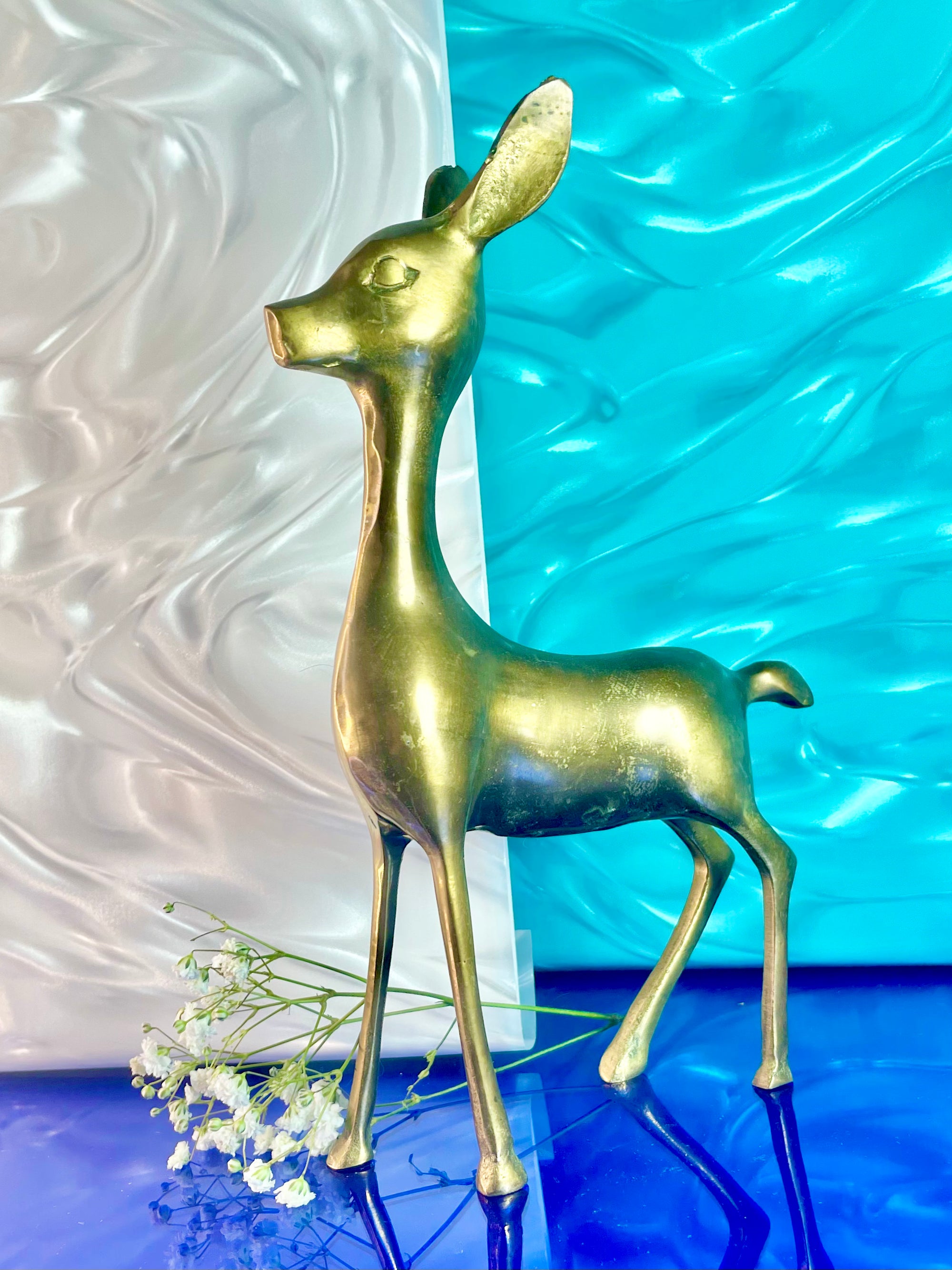 Brass Fawn Figurine