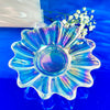 Iridescent Floral Glass Dish