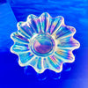 Iridescent Floral Glass Dish