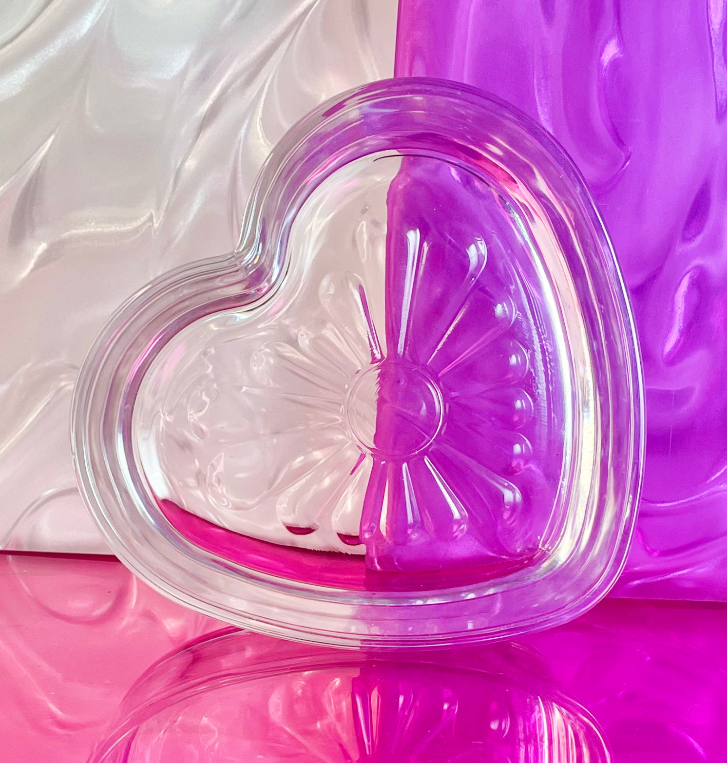 Glass Heart Dish