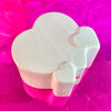 White Ceramic Heart Stasher Vase