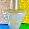 Iridescent Tan Geomatic Glass Vase