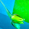 Hand-Blown Green Glass Bud