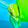 Hand-Blown Green Glass Bud