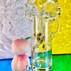 Gold Rose Glass Pitcher