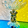 Crystal and Gold Cherub Serving Dish