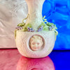 Porcelain Grape and Cherub Bottle Vase