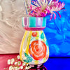 Hand-Painted Ceramic Rose Vase