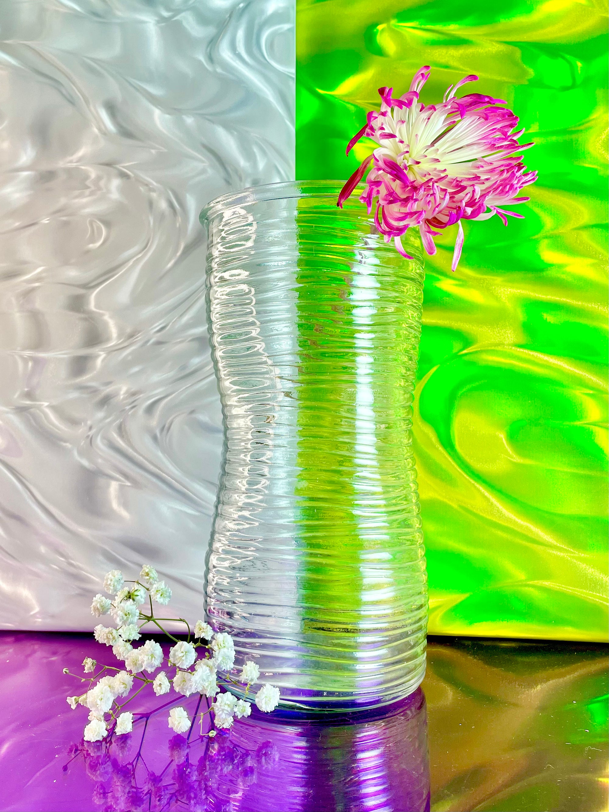 Clear Wobble Glass Vase