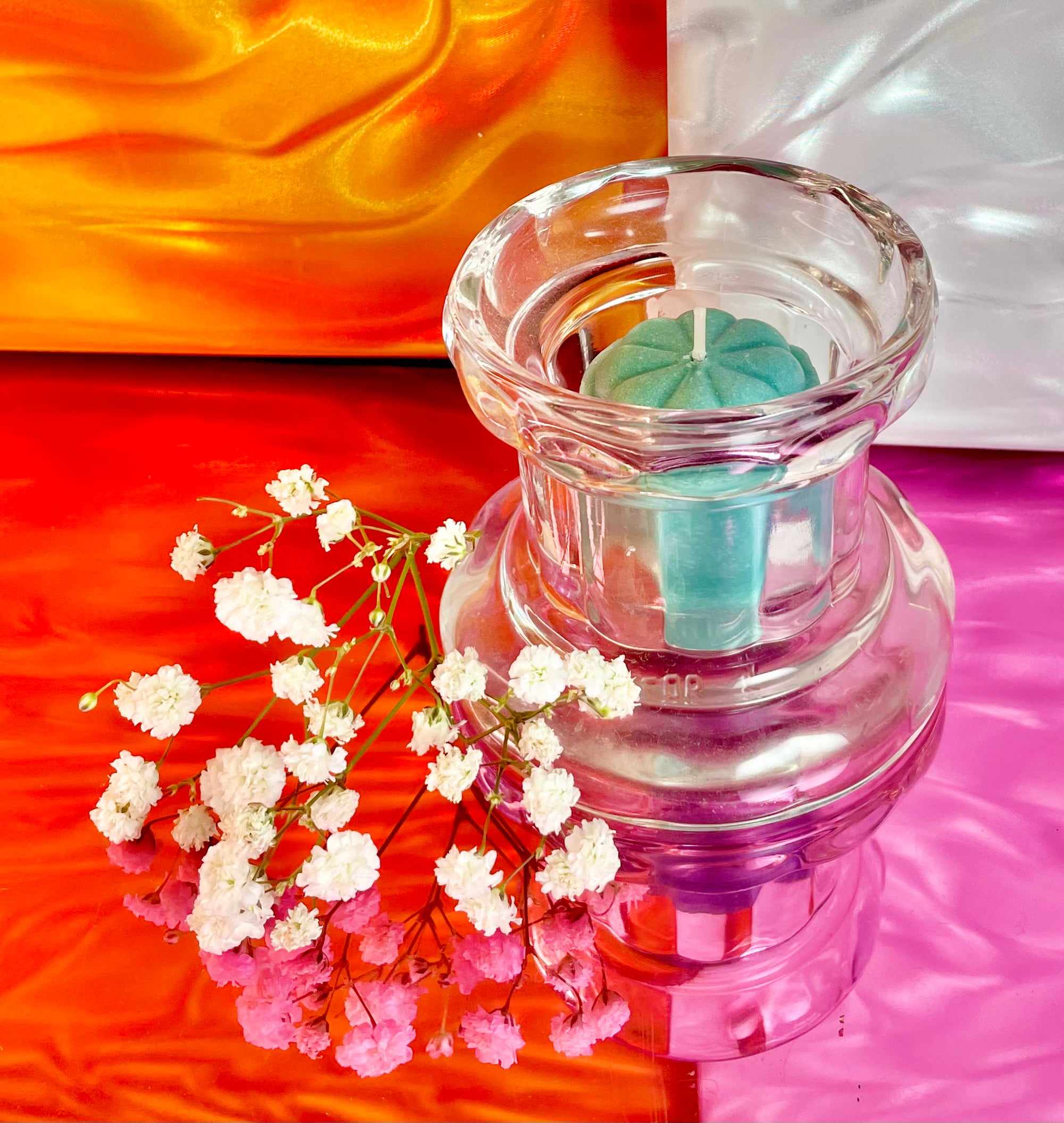 Glass Column Candle Holder