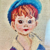 Little Lad Needle Point Portrait