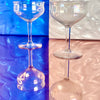 Iridescent Glass Coupe Glasses