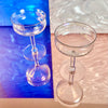 Iridescent Glass Coupe Glasses