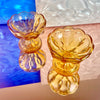 Orange Glass Sherbet Bowls