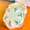 Hand-Painted Porcelain Rococo Floral Jewelry Box