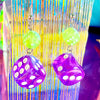 Purple Dice Earrings