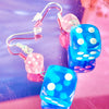 Blue Dice Earrings