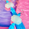 Blue Lotus Tassel Earrings