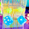 Blue Dice Earrings