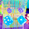 Blue Dice Earrings